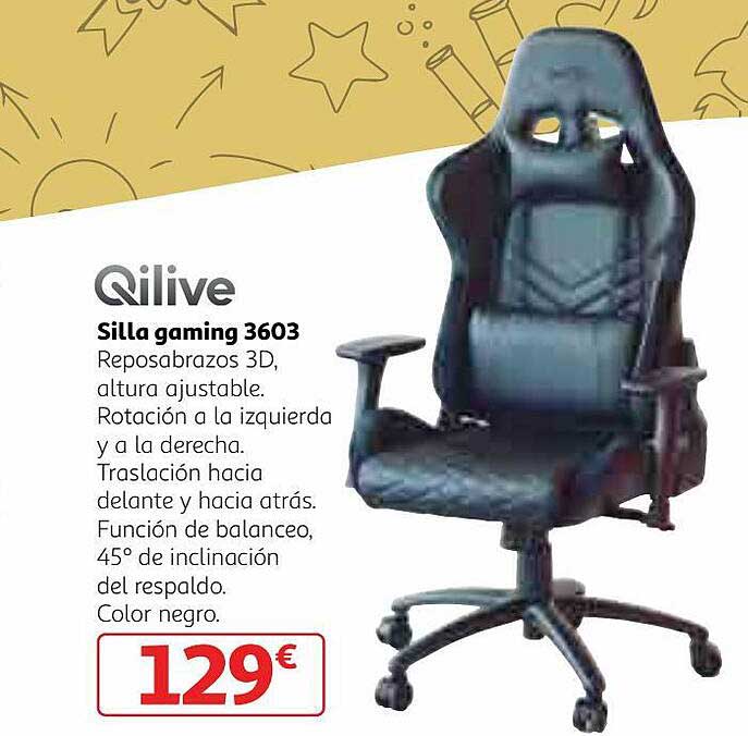 Alcampo Silla Gaming 3603 Qilive