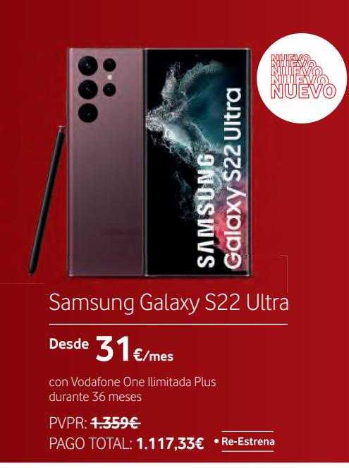 Vodafone Samsung Galaxy S22 Ultra