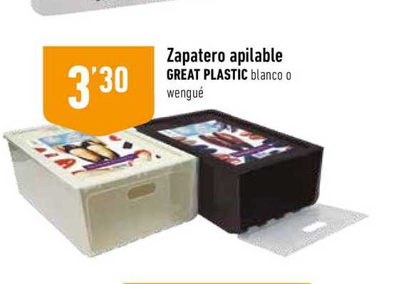 Zapatero Apilable Wengué - Great Plastic