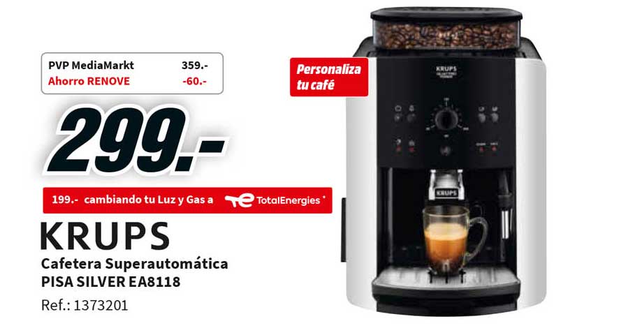 Oferta Krups Cafetera Superautomática en MediaMarkt