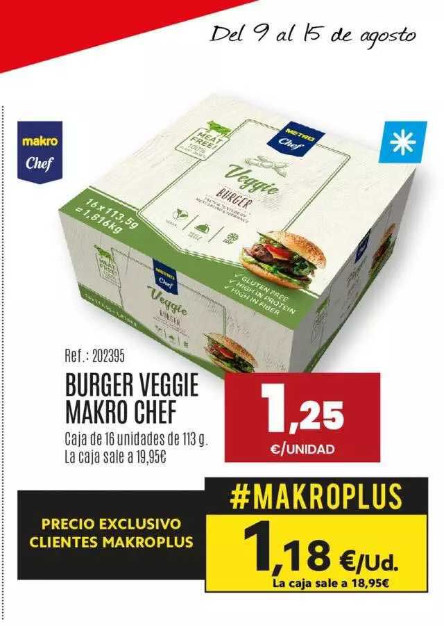 Makro Burger Veggie Makro Chef