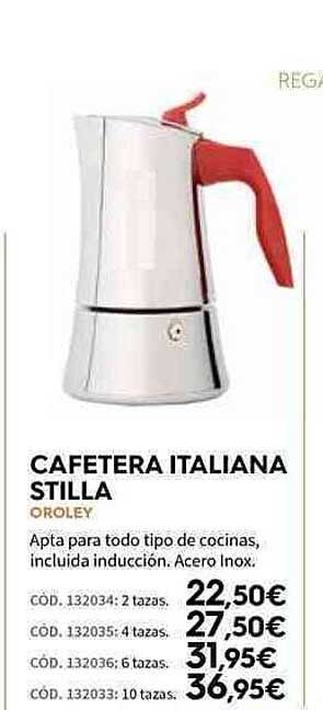 Oferta Cafetera Italiana Stilla Oroley en Ferrokey