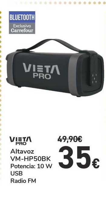 Altavoz Portátil Vieta Storm VM-HP50BK