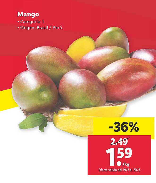 Oferta Mango en LIDL