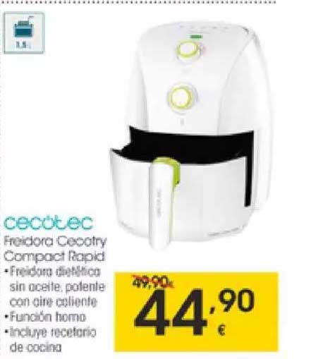 Oferta Cecotec Freidora Cecotry Campact Rapid en EROSKI