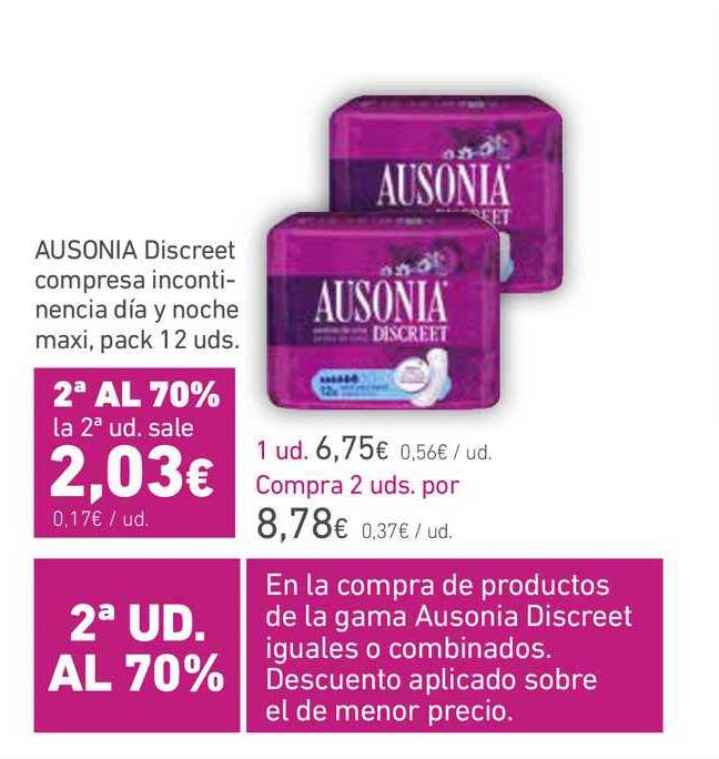 Oferta Ausonia Discreet En El Corte Ingles