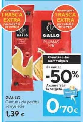 Caprabo Gallo Gamma De Pastes Senyalada