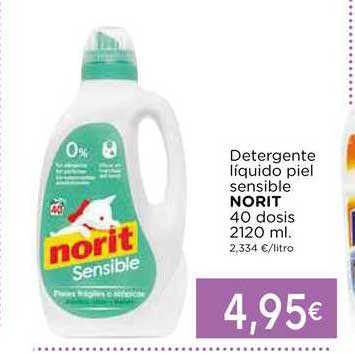 Oferta Detergente Liquido Piel Sensible Norit en Supermercados Piedra 