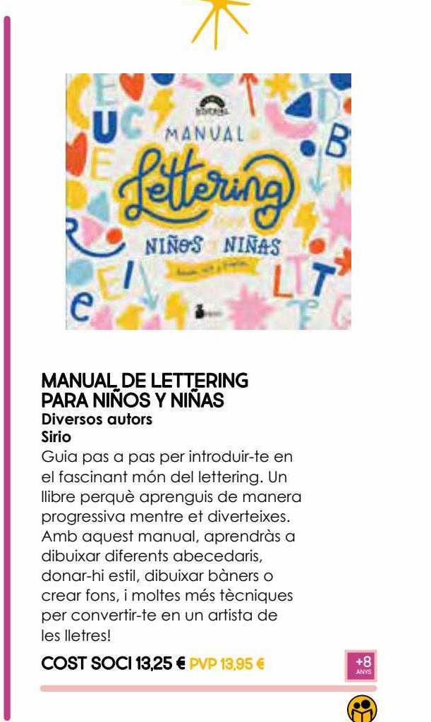 Manual De Lettering Para Niños Y Niñas con Ofertas en Carrefour