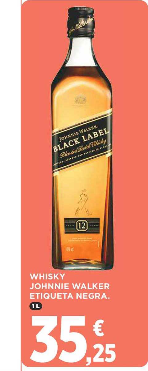 Oferta Whisky Johnnie Walker Etiqueta Negra En Supercor Expres