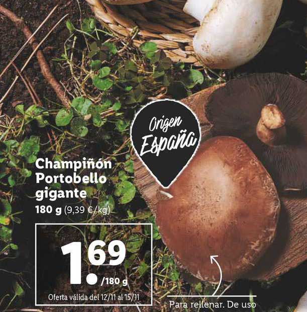 Oferta Champiñón Portobello Gigante 180 G en LIDL