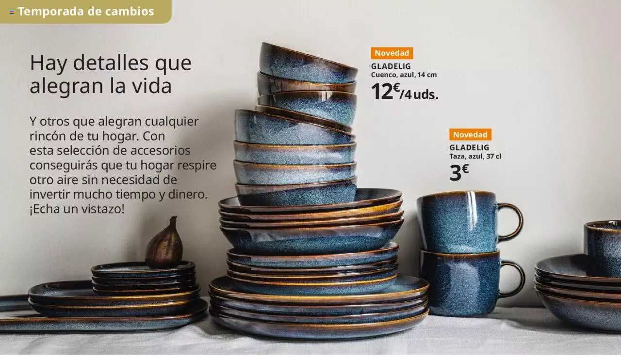 IKEA Gladelig Cuenco Azul 14 Cm Gladelig Taza Azul 34 Cl