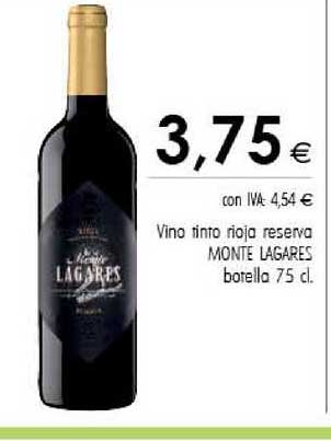 Cash Ifa Vino Tinto Rioja Reserva Monte Lagares