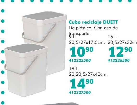 Cubo reciclaje 16 L Duett