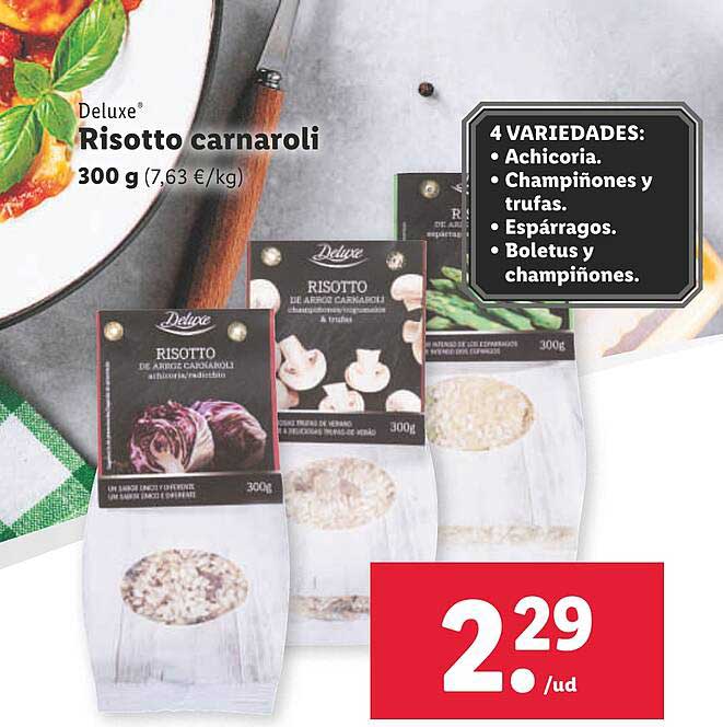 Oferta Deluxe Risotto Carnaroli en LIDL CatalogosOfertas.es
