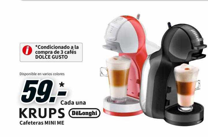 Oferta Krups Delonhgi Cafeteras Mini Me en MediaMarkt