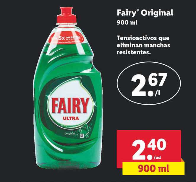 Oferta Fairy Original 900 Ml en LIDL