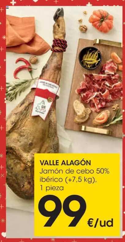 EROSKI Valle Alagón Jamón De Cebo 50% Ibérico