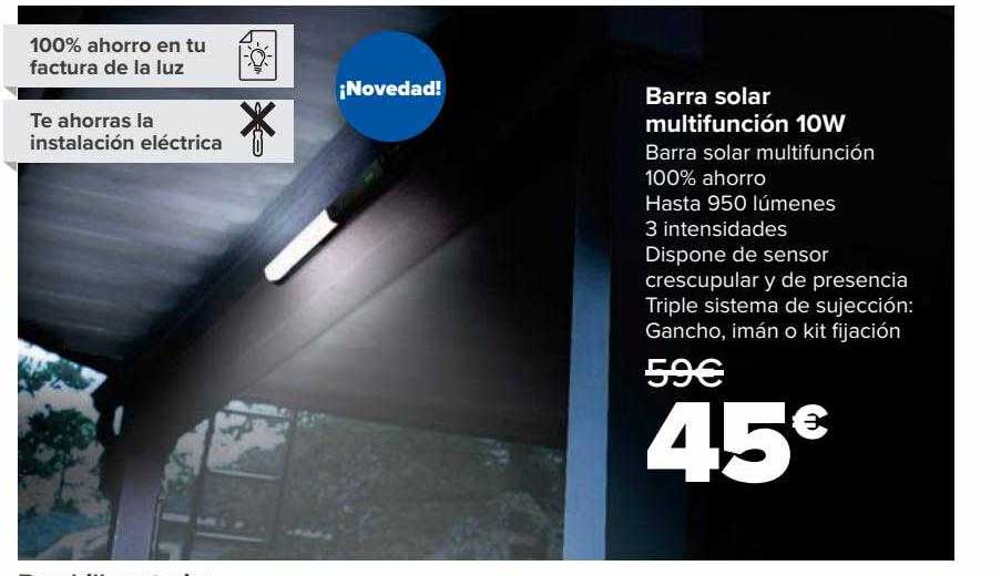 Carrefour Barra Solar Multifunción 10w
