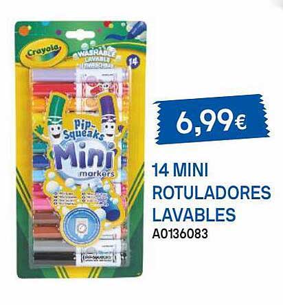 Crayola 14 Mini Rotuladores Lavables - Juguettos