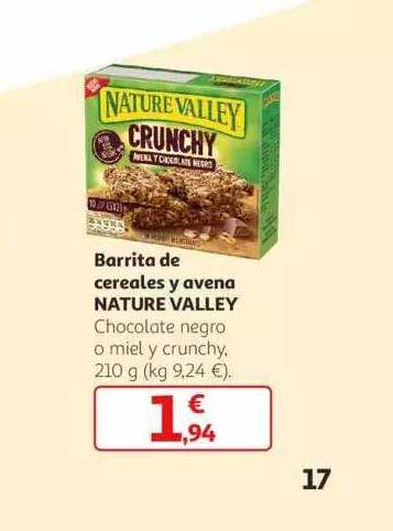 Crunchy avena y chocolate negro - Nature Valley - 210 g