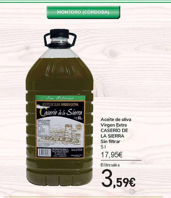 Aceite de orujo de oliva caserio de la sierra 5l