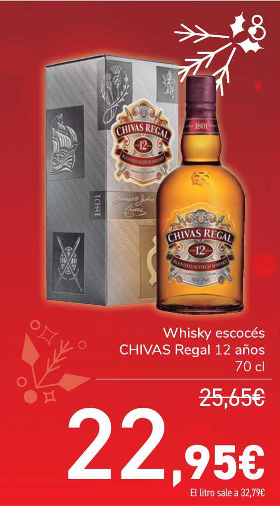 Oferta Whisky Escocés Chivas Regal 12 Años 70 Cl Carrefour