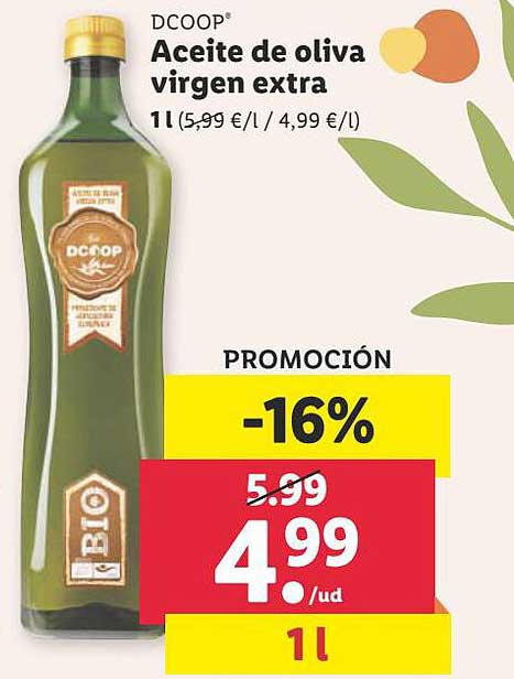 Oferta Aceite De Oliva Virgen Extra en LIDL