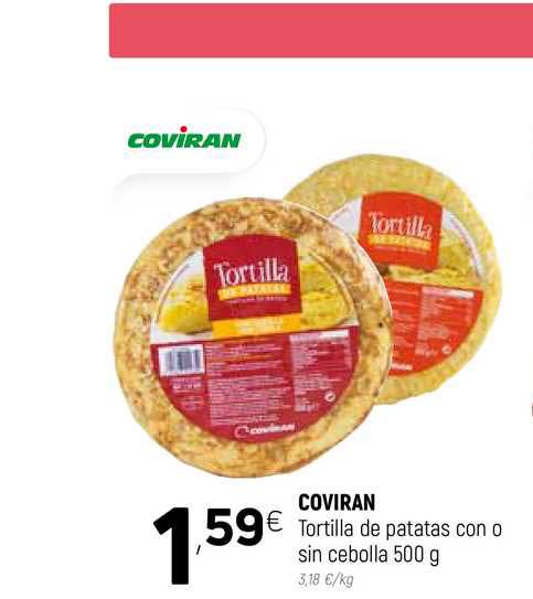Coviran Coviran Tortilla De Patata Con O Sin Cebolla 50 G