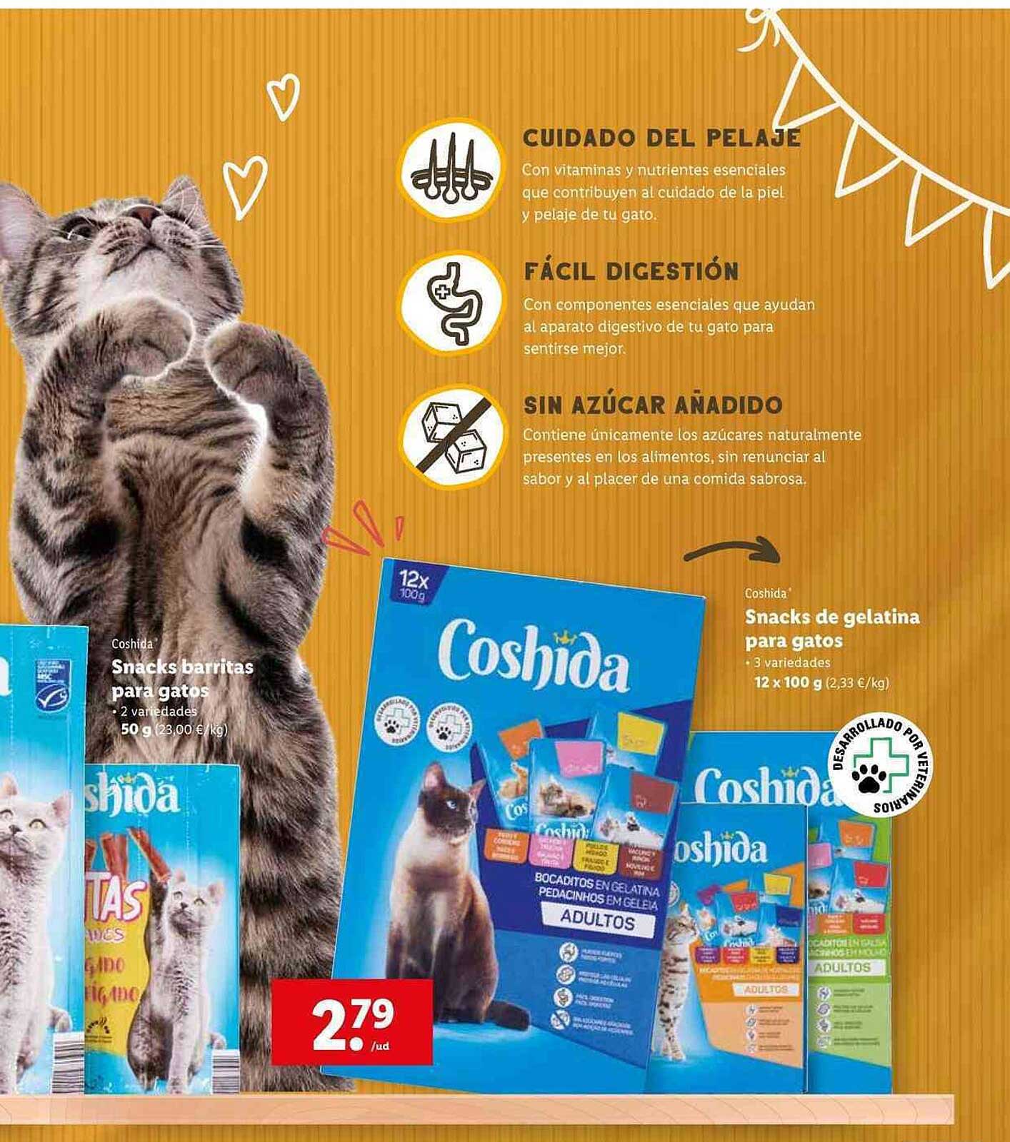 Oferta Coshida Snacks De Gelatina Para Gatos en LIDL CatalogosOfertas.es