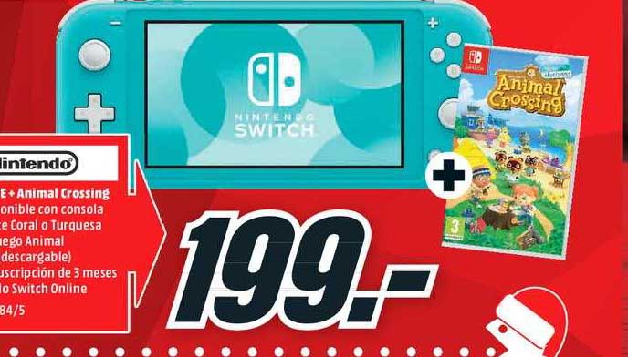 MediaMarkt Nintendo Switch Lite + Animal Crossing