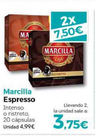 Café Largo Marcilla, 20 cápsulas compatibles con Nespresso.