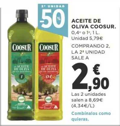 Supercor 2a Unidad -50% Aceite De Oliva Coosur