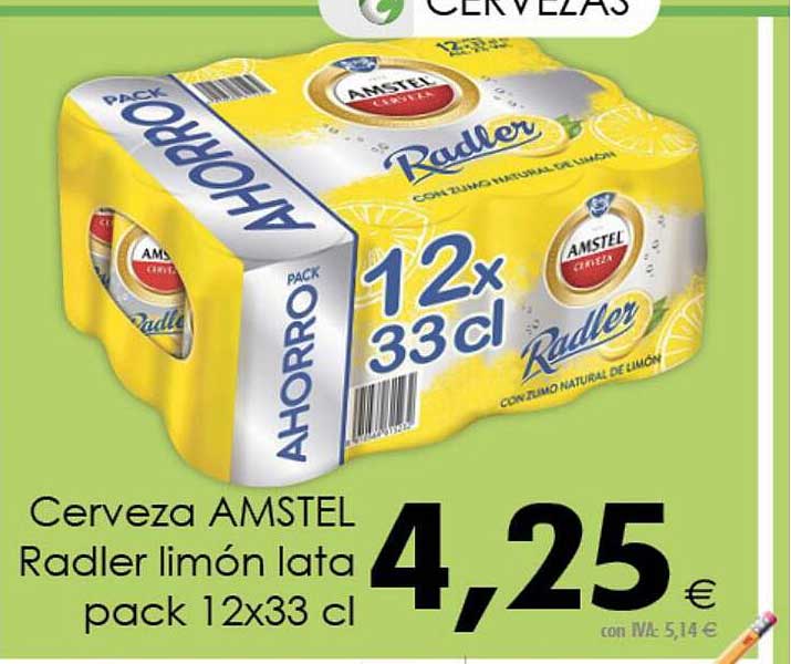 Cash Ifa Cerveza Amstel Radler Limón