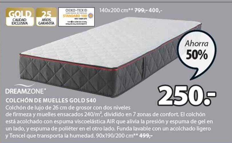 JYSK Colchón De Muelles Gold S40