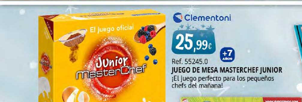 Oferta Clementoni Ref 55245 0 Juego De Mesa Masterchef Junior En Juguetilandia