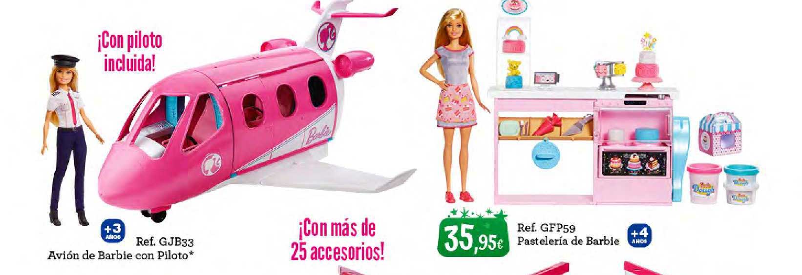 Oferta Ref. Gjb33 Avión De Barbie Con Piloto ∕ Ref. Gfp59 Pastelería De ...