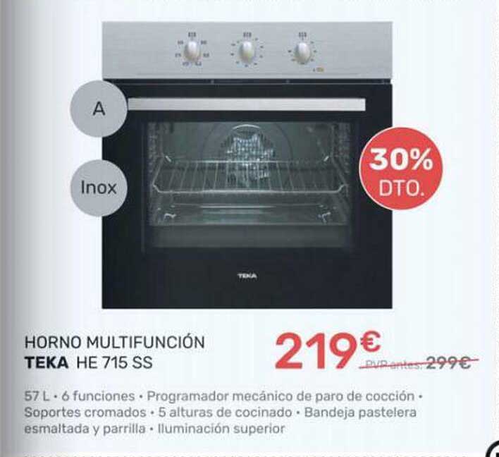 Teka HE 715 Horno Multifunción 57L