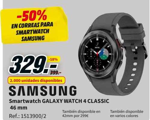 Oferta Samsung Smartwatch Galaxy Watch 4 Classic 46 Mm en MediaMarkt