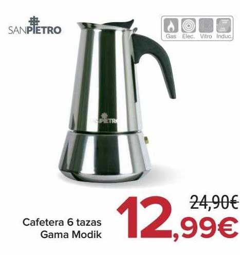 Carrefour Sanpietro Cafetera 6 Tazas Gama Modik