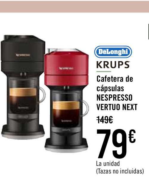 Oferta Delonghi Krups Cafetera De Cápsulas Nespresso Veruto Next en  Carrefour