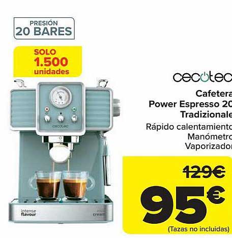 Carrefour Cecotec Cafetera Power Espresso 20 Tradizionale