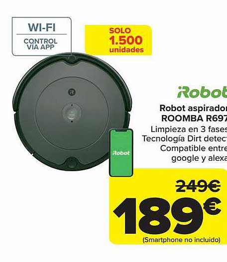 Carrefour Robot Aspiradora Roomba R697