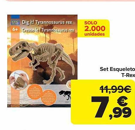 Carrefour Set Esqueleto T-rex