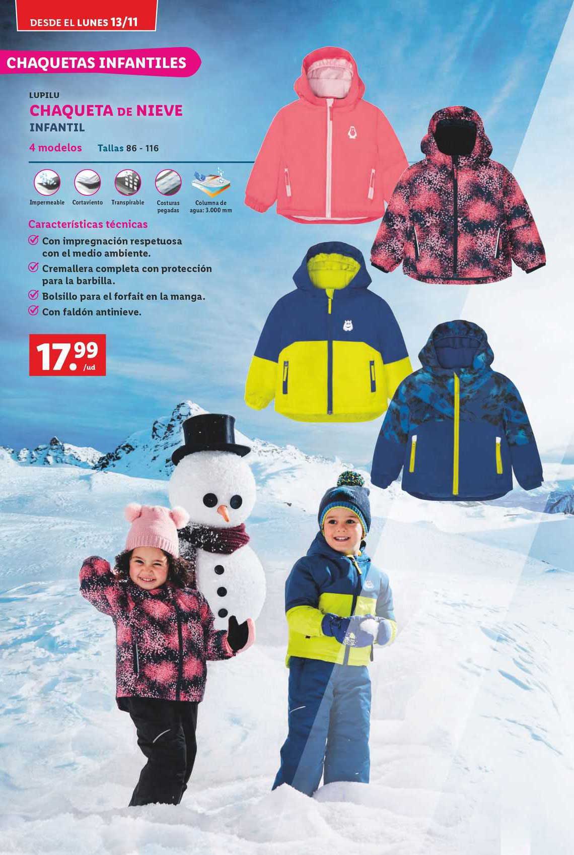 Chaqueta nieve niño discount lidl