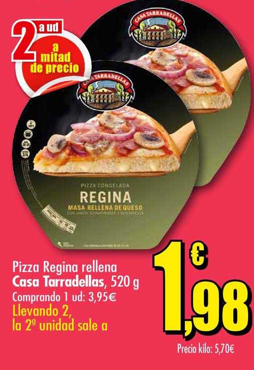 Unide Supermercados 2ª Ud A Mitad De Precio Pizza Regina Rellena Casa Tarradellas, 520 G