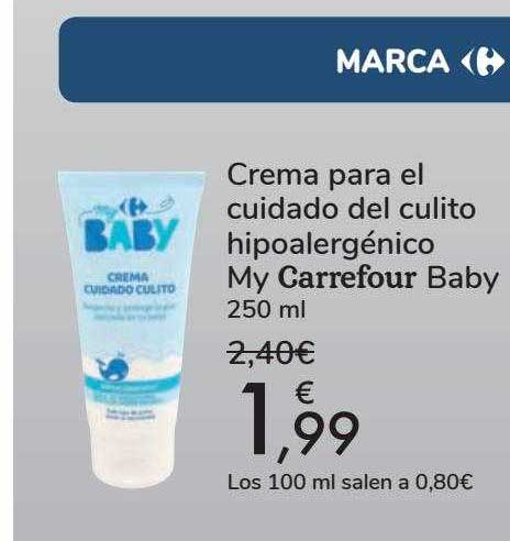 Carrefour Baby Crema cuidado culito hipoalergénico Carrefour My Baby 100 ml