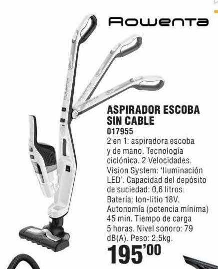Aspirador De Escoba Sin Cable M10 Blanco con Ofertas en Carrefour