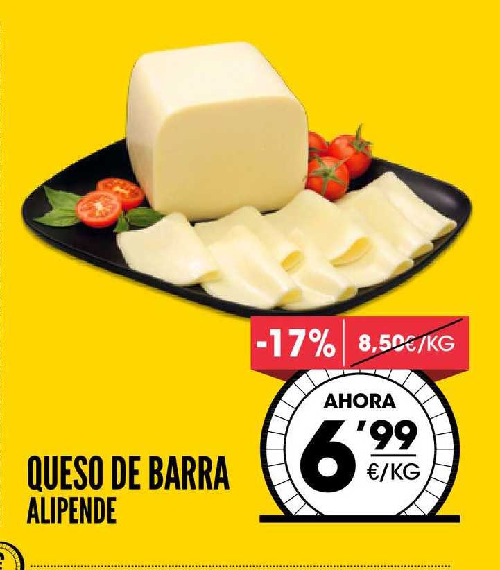 Oferta 17 Queso De Barra Alipende En Ahorramas