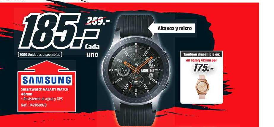 Oferta Samsung Smartwatch Galaxy Watch 46mm en MediaMarkt